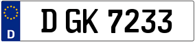 Truck License Plate
